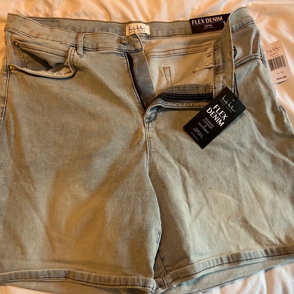 Nicole Miller Light Blue Jean Shorts